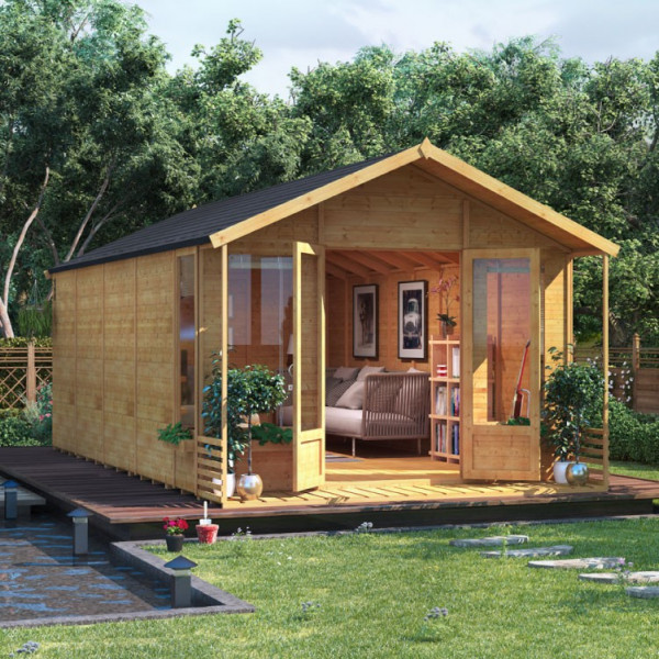 Buy BillyOh Ivy Tongue and Groove Apex Summerhouse PT 20x10 T&G Apex Summerhouse Online - Garden Houses & Buildings