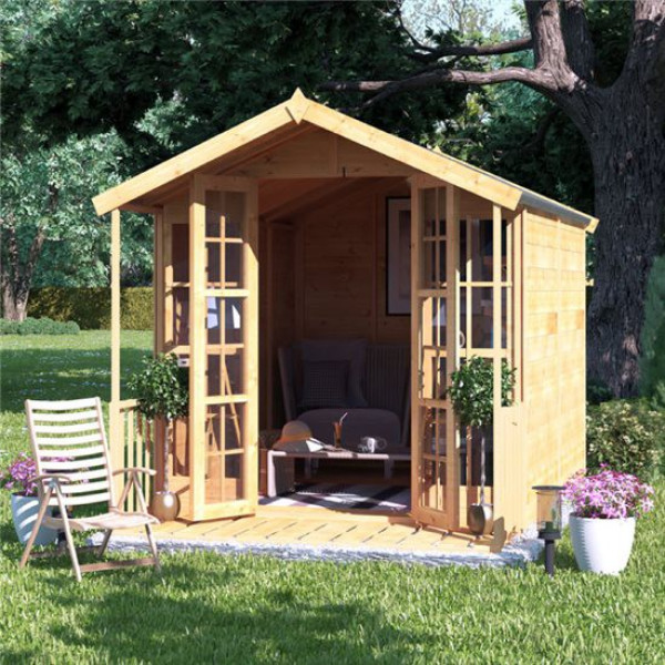 Buy BillyOh Lily Tongue and Groove Apex Summerhouse 10x6 T&G Apex Summerhouse Online - Garden Houses & Buildings