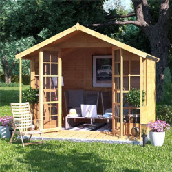 Billyoh Lily Tongue and Groove Apex Summerhouse 8x8 T&g Apex Summerhouse