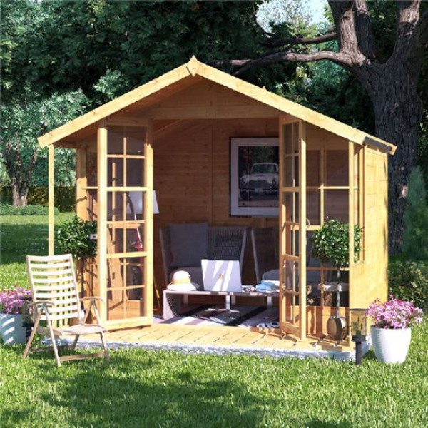 Buy BillyOh Lily Tongue and Groove Apex Summerhouse 8x8 T&G Apex Summerhouse Online - Garden Houses & Buildings