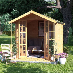 Billyoh Lily Tongue and Groove Apex Summerhouse Pt 8x6 T&g Apex Summerhouse