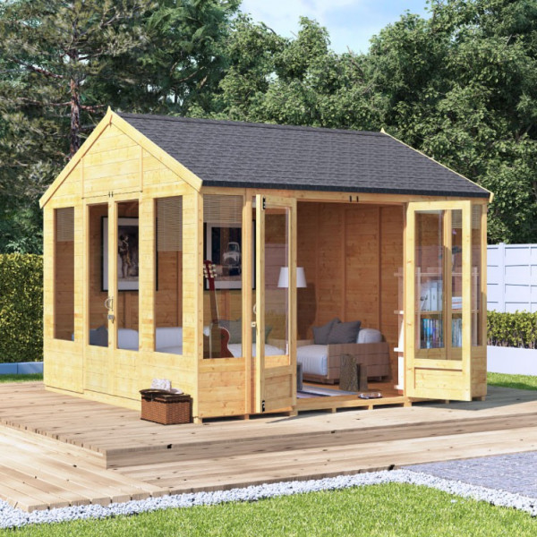 Buy BillyOh Tessa Tongue and Groove Reverse Apex Summerhouse PT 10x10 T&G Tessa Online - Garden Houses & Buildings