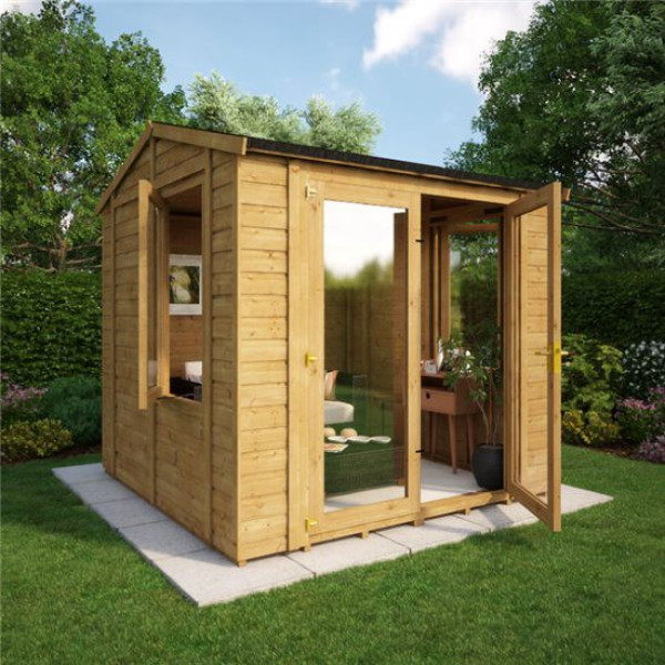 Buy Grandmaster 6000 Diplomat Central Door Reverse Apex Summerhouse 8x8 Online - Garden Houses & Buildings Buy Grandmaster 6000 Diplomat Central Door Reverse Apex Summerhouse 8x8 Online - Garden Houses & Buildings