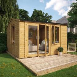 Grandmaster 6000 Diplomat Offset Door Reverse Apex Summerhouse 12x12