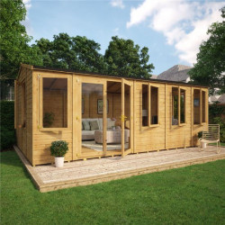 Grandmaster 6000 Diplomat Offset Door Reverse Apex Summerhouse 20x12