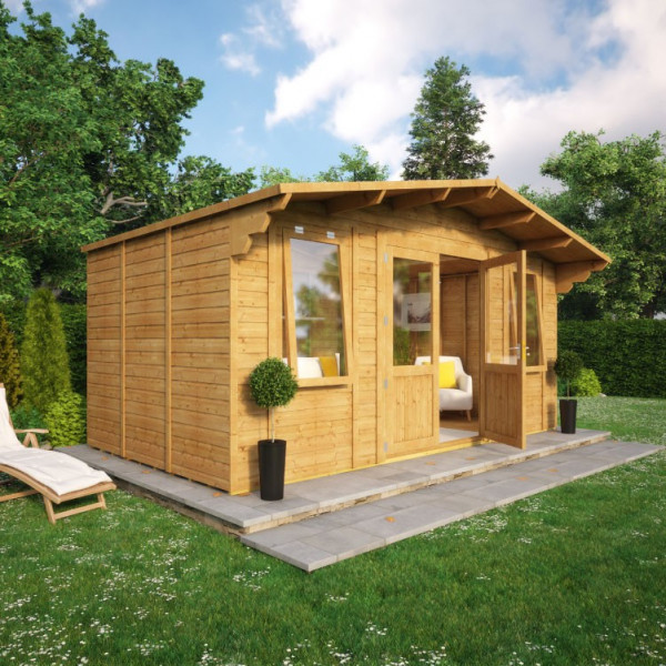 Buy Grandmaster Alpine Cabin Summerhouse 16x9 Plain Side Online - Garden Houses & Buildings
