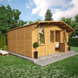 Grandmaster Alpine Cabin Summerhouse 16x14 Plain Side