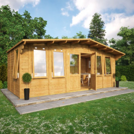 Grandmaster Alpine Cabin Summerhouse 20x9 Side Window