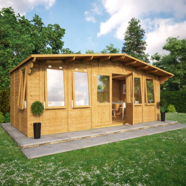 Buy Grandmaster Alpine Cabin Summerhouse 20x9 Side Window Online - Garden Houses & Buildings