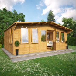 Grandmaster Alpine Cabin Summerhouse 20x16 Side Window