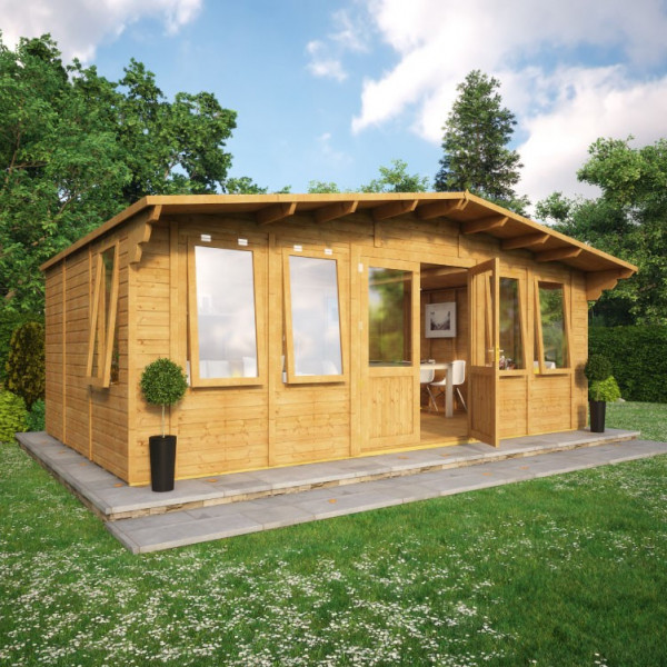 Buy Grandmaster Alpine Cabin Summerhouse 20x12 Side Window Online - Garden Houses & Buildings