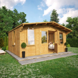 Grandmaster Alpine Cabin Summerhouse 16x14 Side Window