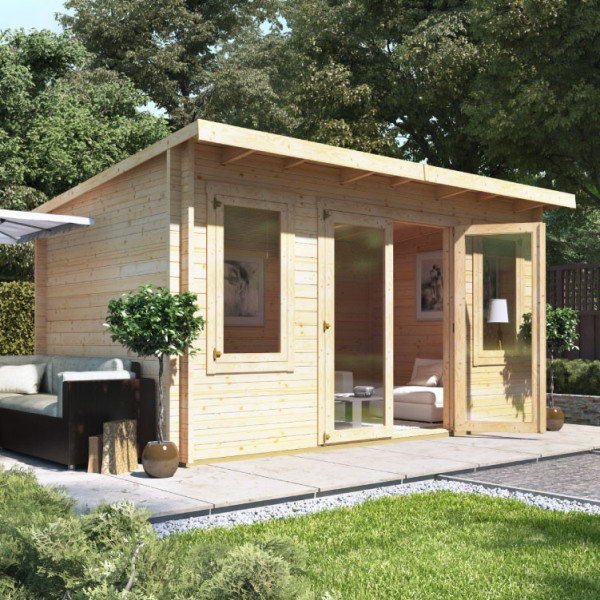 Buy 4.5m x 3.0m BillyOh Fraya Pent Log Cabin 44 Online - Garden Houses & Buildings Buy 4.5m x 3.0m BillyOh Fraya Pent Log Cabin 44 Online - Garden Houses & Buildings