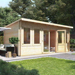 5.5m X 3.0m Billyoh Fraya Pent Log Cabin 44