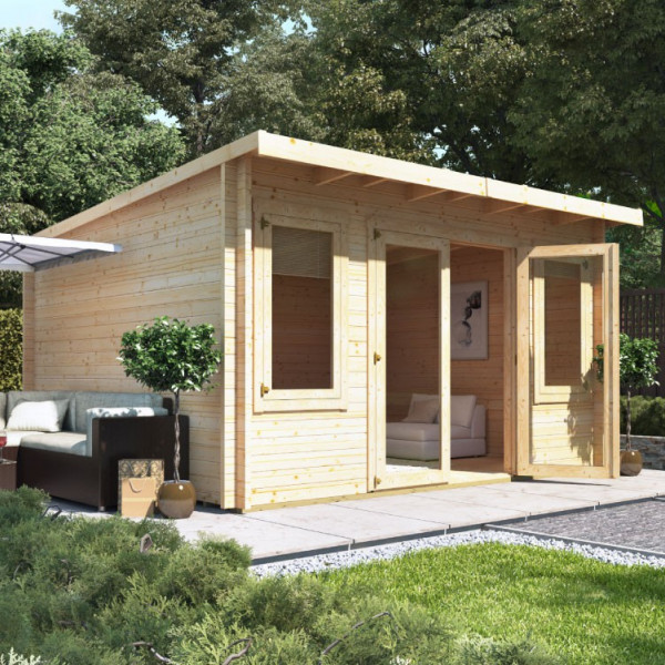 Buy 4.0m x 4.0m BillyOh Fraya Pent Log Cabin 44 Online - Garden Houses & Buildings