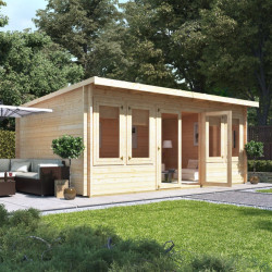 5.5m X 4.0m Billyoh Fraya Pent Log Cabin 44