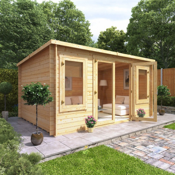 Buy 4.2m x 3.0m BillyOh Metro Log Cabin 28 Online - Garden Houses & Buildings