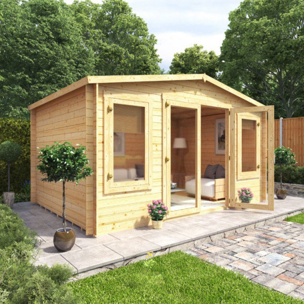 Buy 4.2m x 3.0m BillyOh Canton Log Cabin 28 Online - Garden Houses & Buildings