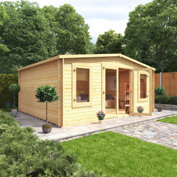Buy 5.1m x 4.2m BillyOh Canton Log Cabin 28 Online - Garden Houses & Buildings