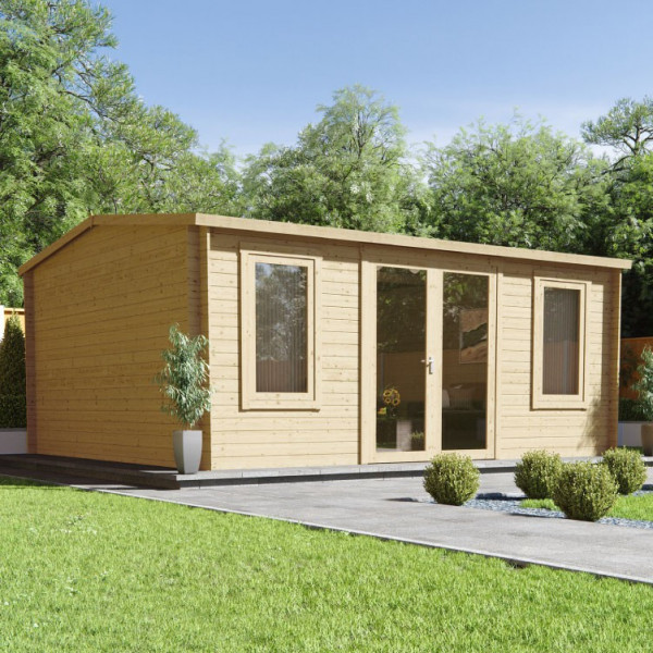 Buy 5.1m x 4.2m BillyOh Highfield Log Cabin 28 Online - Garden Houses & Buildings