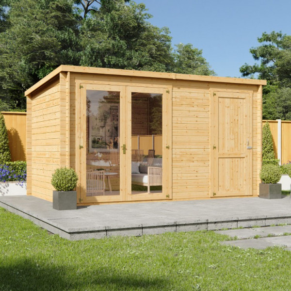 Buy 3.9m x 2.4m BillyOh Travis Log Cabin 28 Online - Garden Houses & Buildings