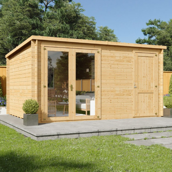 Buy 4.2m x 3.0m BillyOh Travis Log Cabin 28 Online - Garden Houses & Buildings