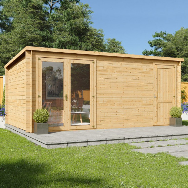 Buy 5.1m x 3.0m BillyOh Travis Log Cabin 28 Online - Garden Houses & Buildings