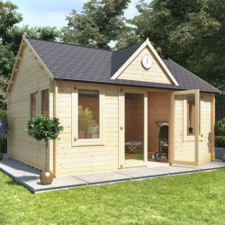 5.0m X 4.0m Billyoh Village Hall Log Cabin 35,44