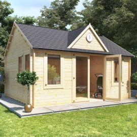 5.0m X 4.0m Billyoh Village Hall Log Cabin 35,44