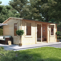 5.0m X 3.5m Billyoh Dorset Log Cabin 28,35,44