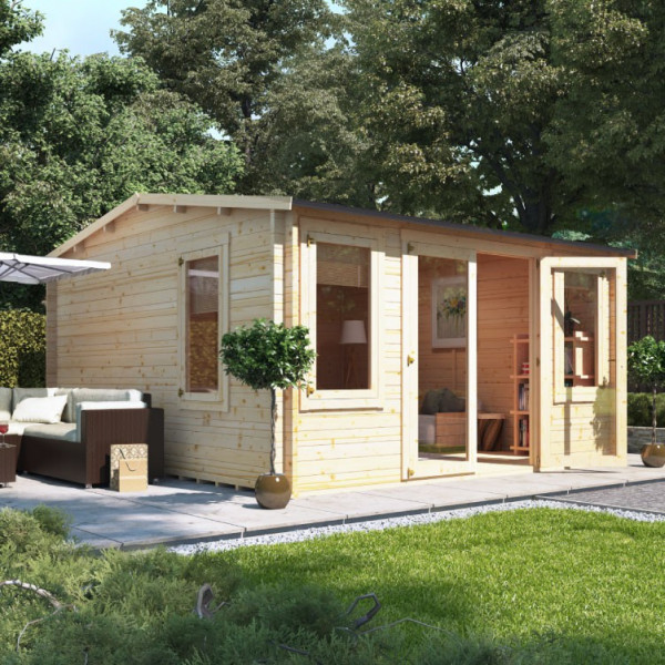 Buy 4.0m x 4.5m BillyOh Dorset Log Cabin 28,35,44 Online - Garden Houses & Buildings Buy 4.0m x 4.5m BillyOh Dorset Log Cabin 28,35,44 Online - Garden Houses & Buildings