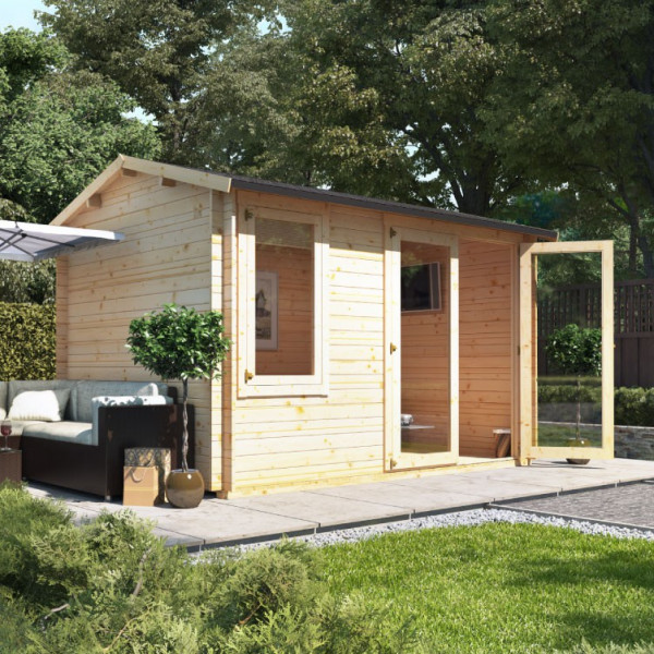 Buy 3.5m x 2.5m BillyOh Devon Log Cabin 28,35,44 Online - Garden Houses & Buildings