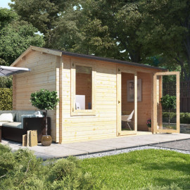 4.0m X 2.5m Billyoh Devon Log Cabin 28,35,44