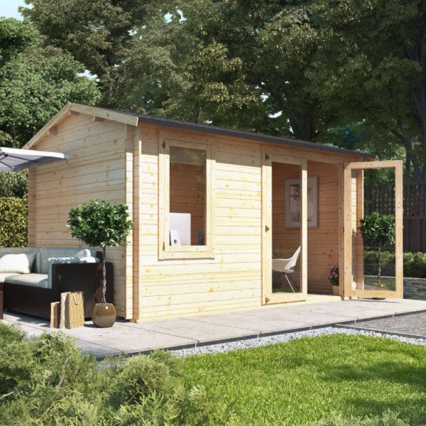 Buy 4.0m x 2.5m BillyOh Devon Log Cabin 28,35,44 Online - Garden Houses & Buildings