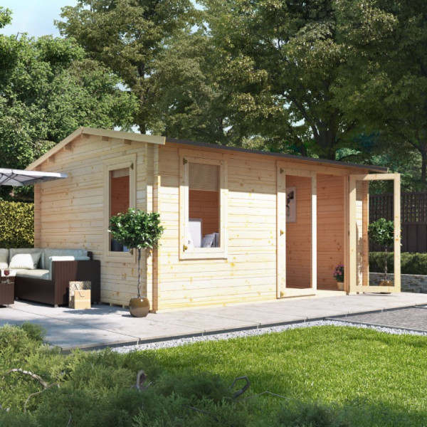 Buy 4.5m x 3.5m BillyOh Devon Log Cabin 28,35,44 Online - Garden Houses & Buildings
