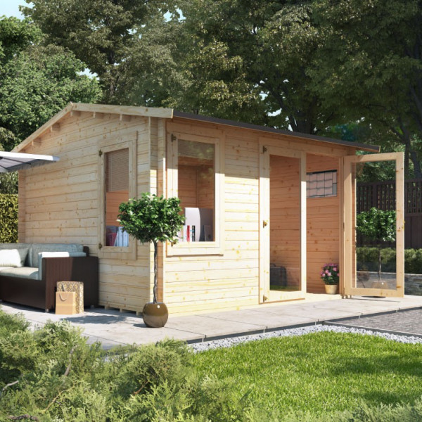 Buy 3.5m x 3.5m BillyOh Devon Log Cabin 28,35,44 Online - Garden Houses & Buildings