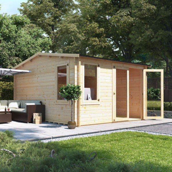 Buy 3.5m x 4.5m BillyOh Devon Log Cabin 28,35,44 Online - Garden Houses & Buildings
