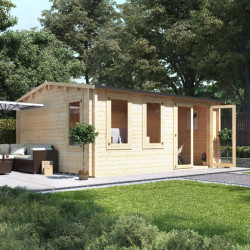 5.0m X 4.5m Billyoh Devon Log Cabin 70