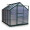 Billyoh Rosette Hobby Aluminium Greenhouse Single Sliding Door, Twin Wall Polycarbonate Glazing 6x8 Green