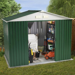 8 X 6 Billyoh Ballington Refurbished 8 X 6 Metal Shed Including Assembly Green
