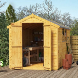 10 X 6 Billyoh Keeper Overlap Apex Shed Windowed