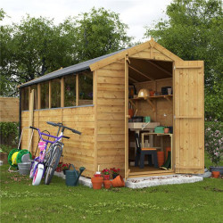 12 X 6 Billyoh Keeper Overlap Apex Shed Windowed