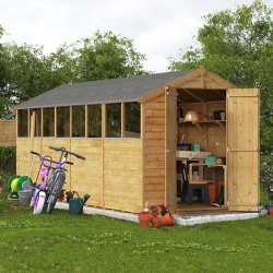 16 X 6 Billyoh Keeper Overlap Apex Shed Windowed