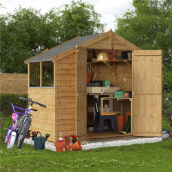 4 X 8 Billyoh Keeper Overlap Apex Shed Windowed