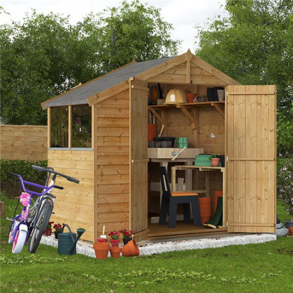 Buy 4' x 8' BillyOh Keeper Overlap Apex Shed Windowed Online - Sheds Buy 4' x 8' BillyOh Keeper Overlap Apex Shed Windowed Online - Sheds