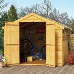 8 X 8 Billyoh Keeper Overlap Apex Shed Windowed