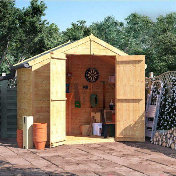Buy 4' x 8' BillyOh Master Tongue and Groove Apex Shed Windowless Online - Sheds