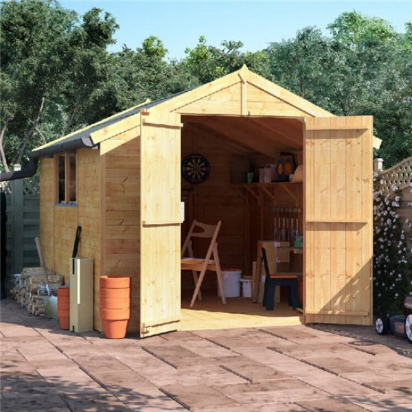 Buy 10' x 8' BillyOh Master Tongue and Groove Apex Shed Windowed Online - Sheds