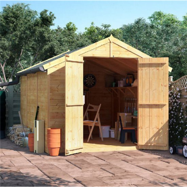 Buy 10' x 8' BillyOh Master Tongue and Groove Apex Shed Windowless Online - Sheds