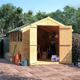 12 X 8 Billyoh Master Tongue and Groove Apex Shed Windowed